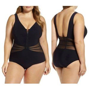PROFILE BY GOTTEX Grand Prix One-piece Swimsuit In Black Size 18